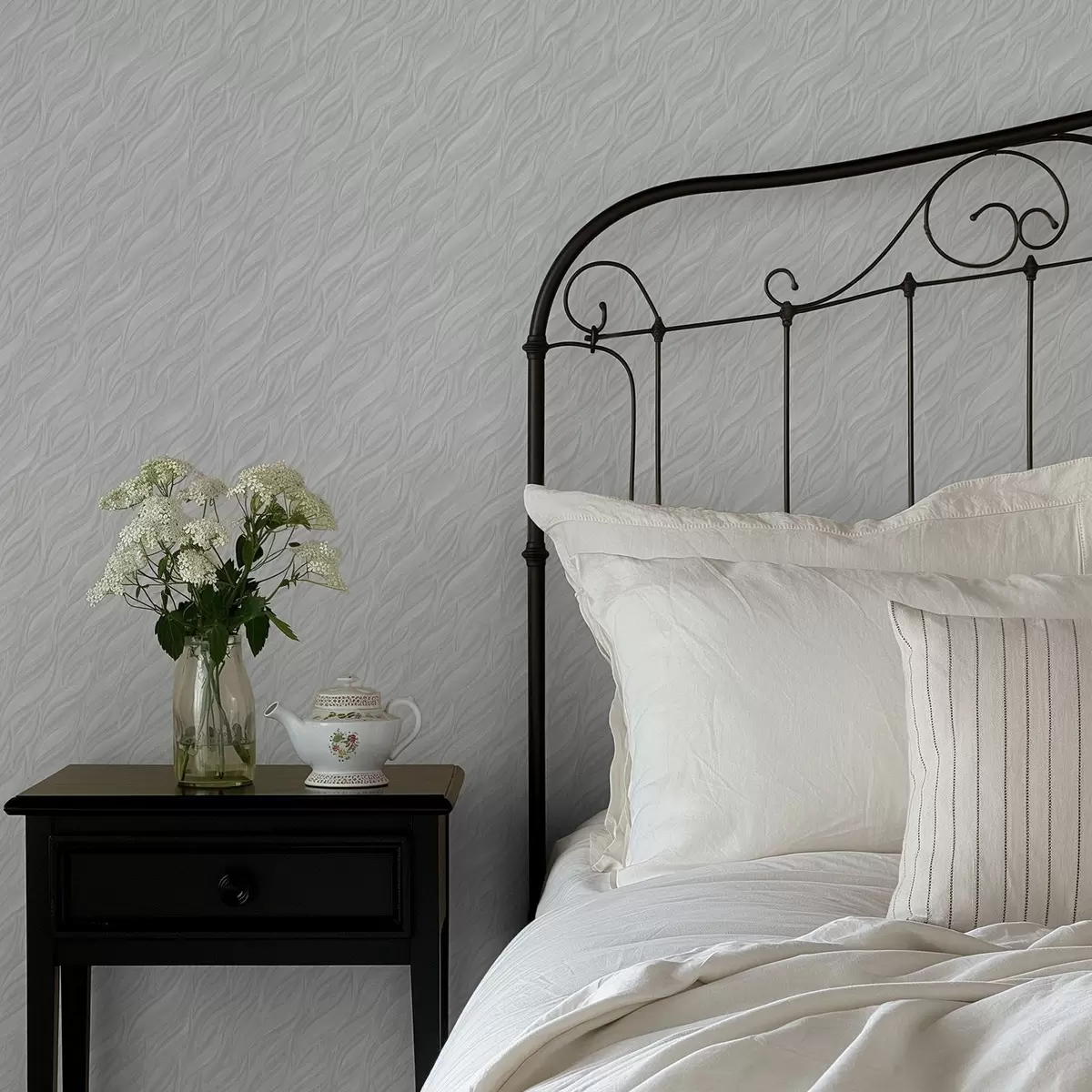 Ozadje Teksturirane valovite ščetke, svetlo mint a00688v2