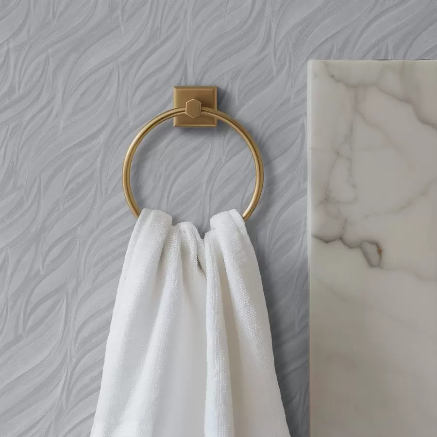 stenske poslikave Teksturirane valovite črte, hladna modro-siva barva a00688v3