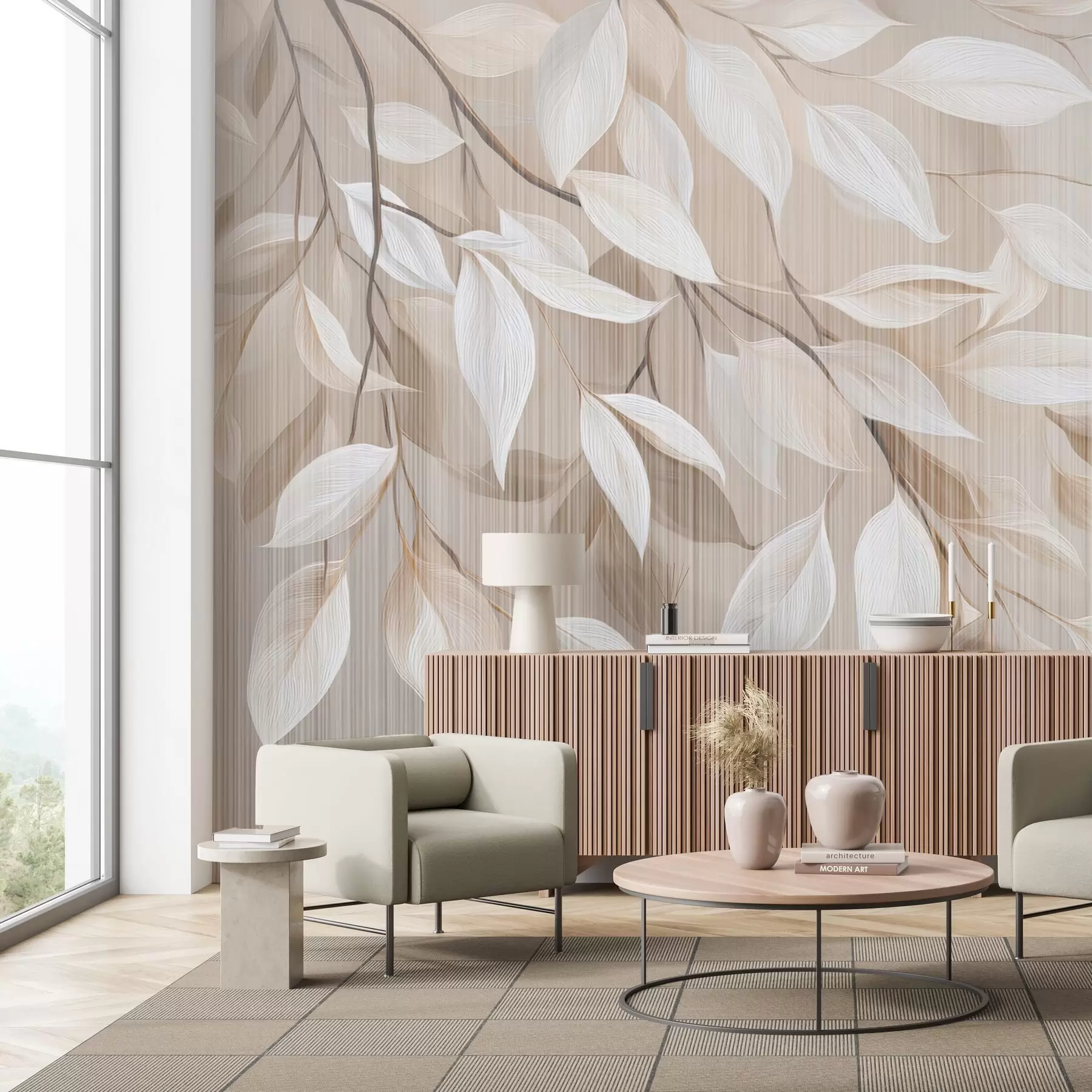 stenske poslikave Visoka veja drevesa w04903