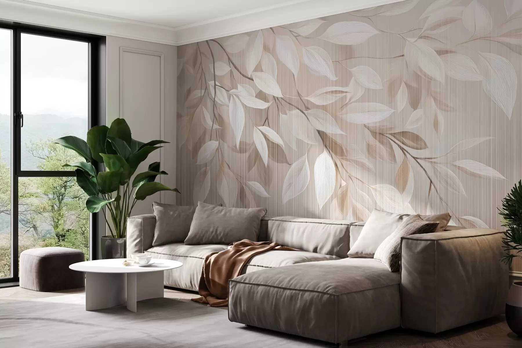 stenske poslikave Visoka veja drevesa w04903