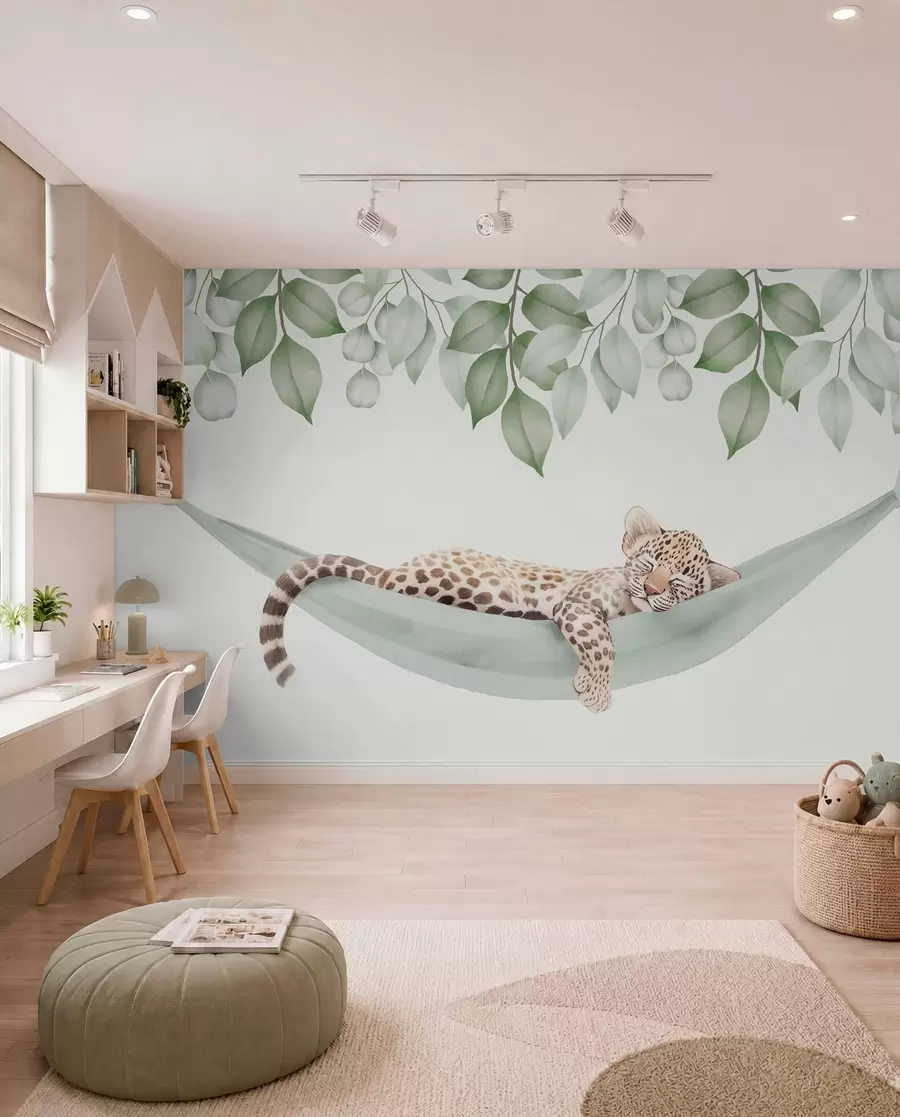 stenske poslikave Leopardova siesta w04881