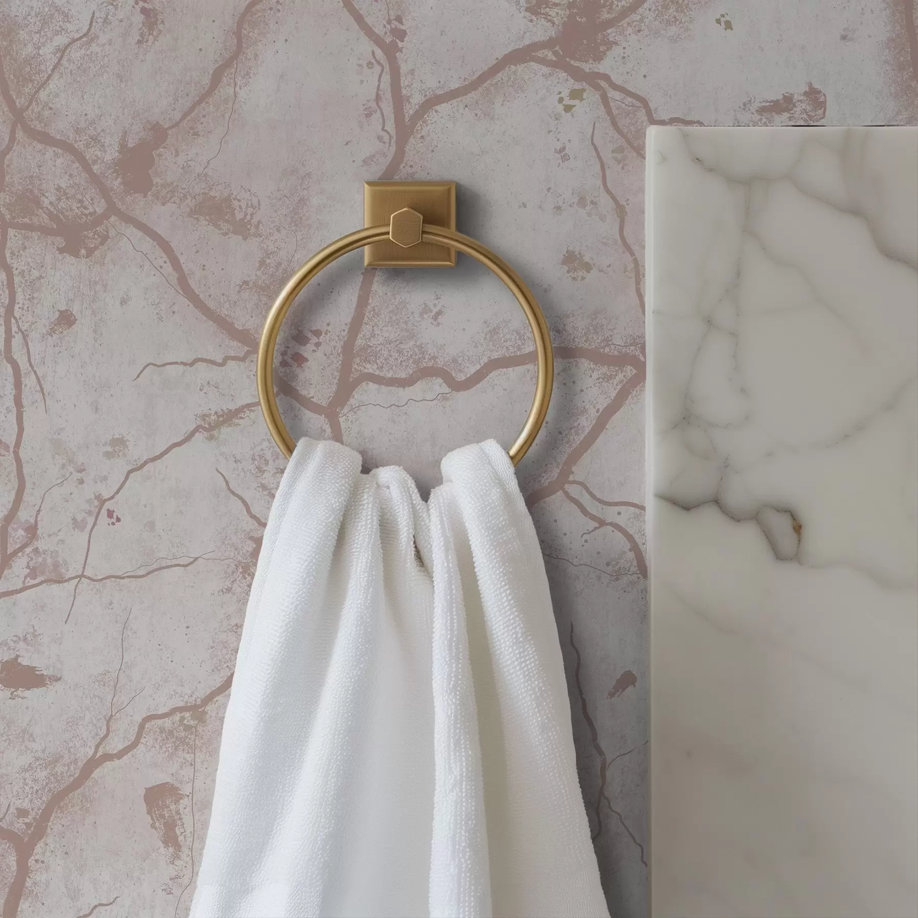 stenske poslikave Lahki beton z rožnatimi razpokami in madeži a00987