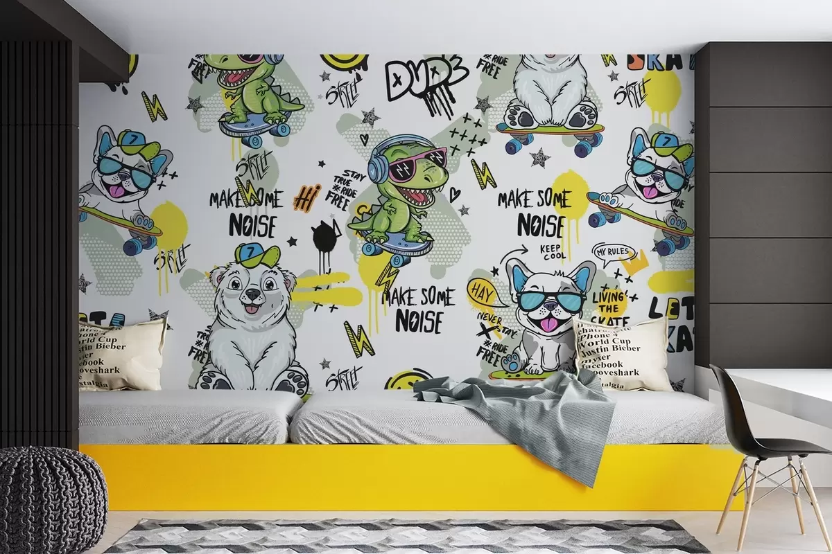 stenske poslikave Pravljični liki w04940v1