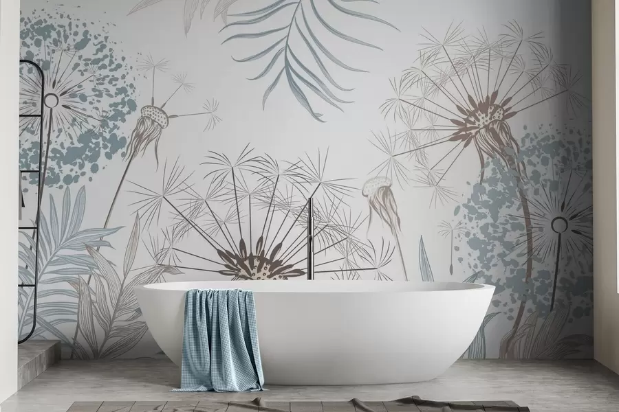 stenske poslikave Regrat med listjem w04942