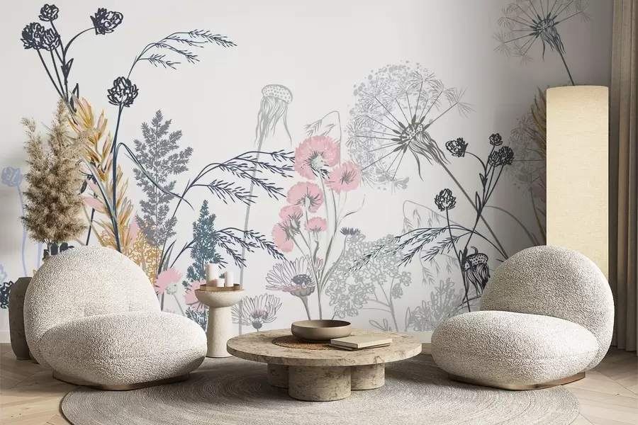 stenske poslikave Divje cvetlice w04943v2