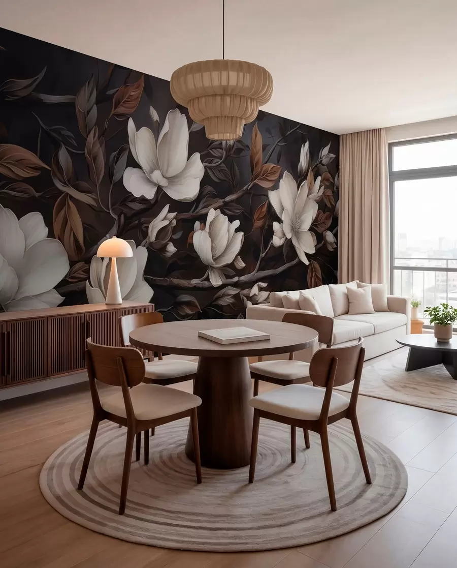 stenske poslikave Elegantna veja drevesa w04950