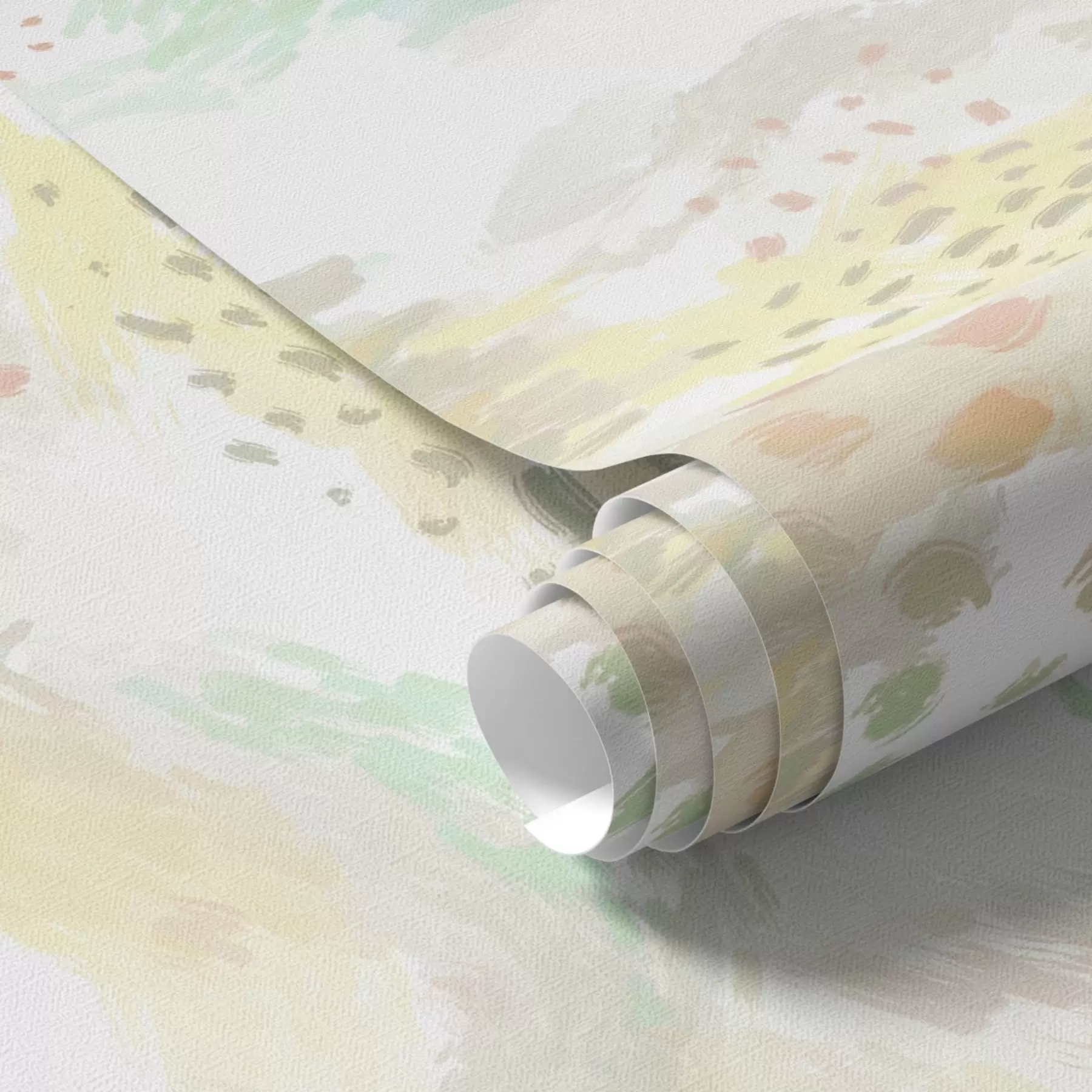 stenske poslikave Svetli pastelni čopiči na skoraj belem ozadju a00999