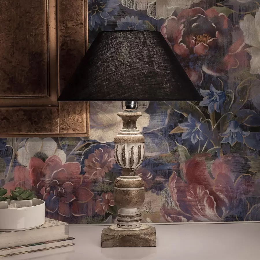 stenske poslikave Slikarski šopek velikih cvetov na temno modrem ozadju a01021