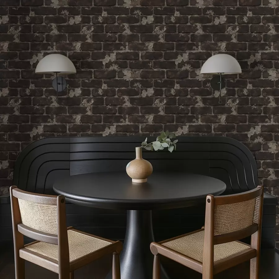 stenske poslikave Potemnela stara opečna stena z obrabljenimi deli a01030