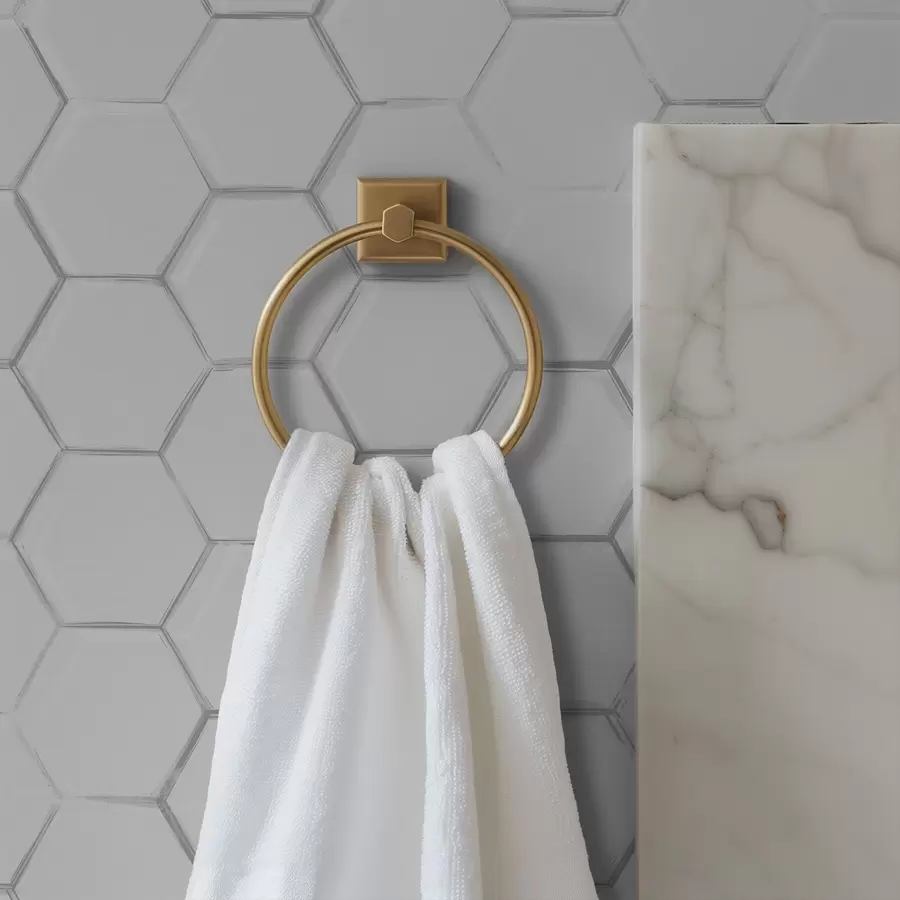 stenske poslikave Beli tridimenzionalni šesterokotniki na gladkem ozadju a01059