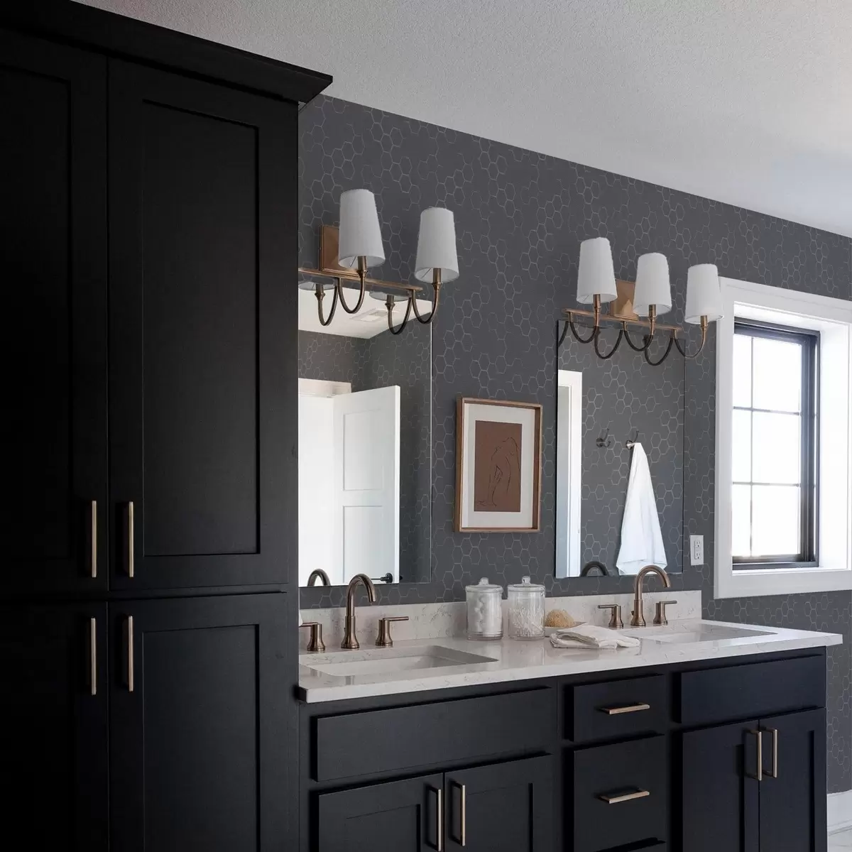 Ozadje Temno grafitni vzorec satja z globino a01061v1