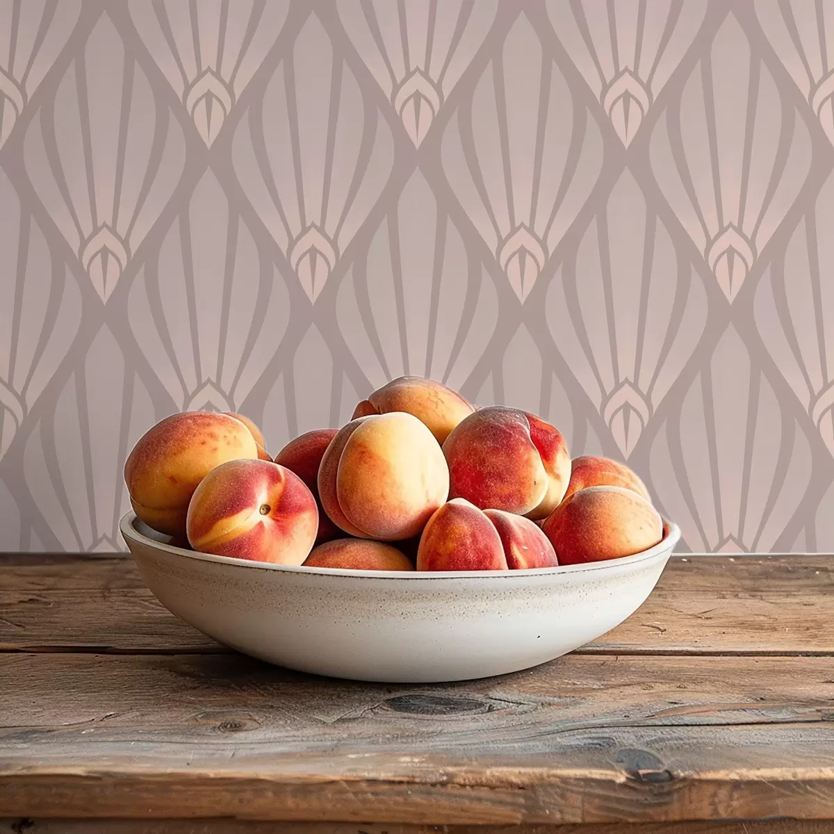 Ozadje Prašnato bež Art Deco z mehkimi ventilatorji a01064v1