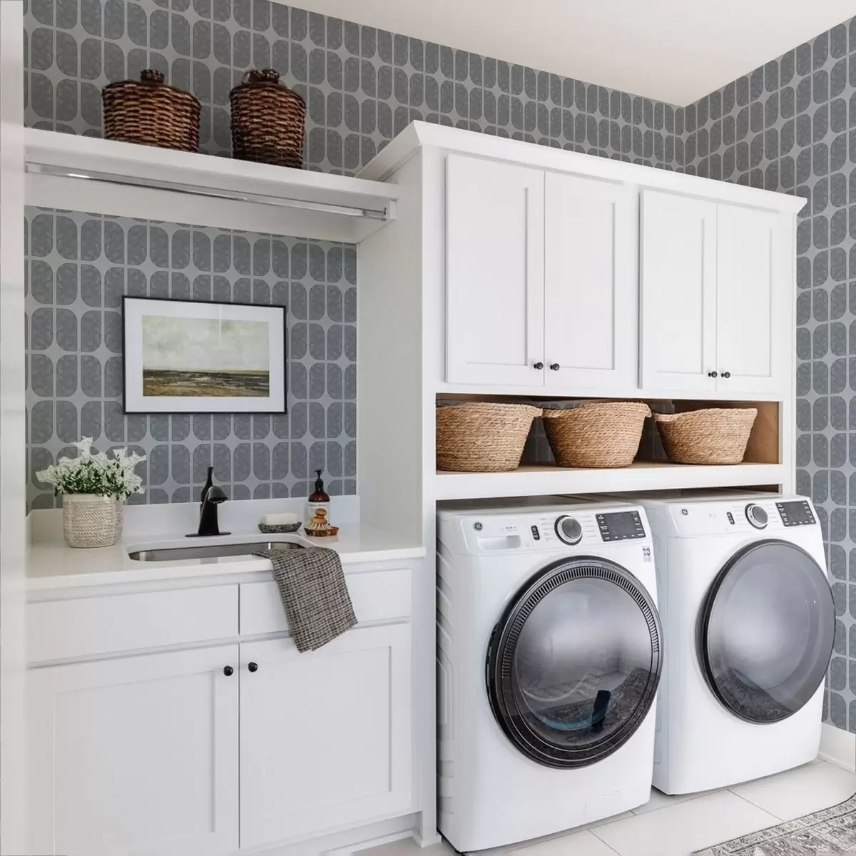 Ozadje Siva mozaika s pravokotnimi loki in mehko teksturo a01068