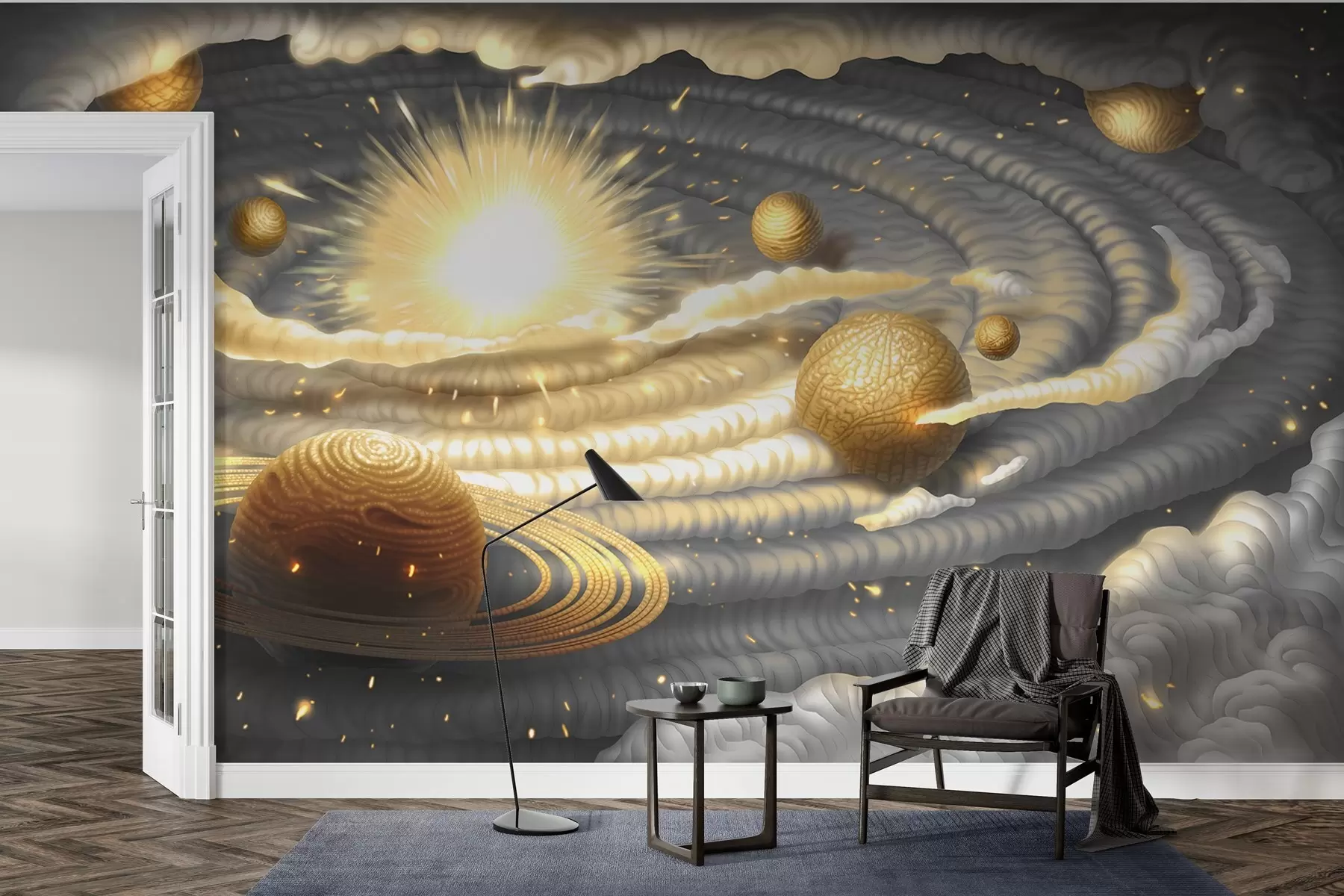 stenske poslikave Kozmični ples nebesnih teles w01967