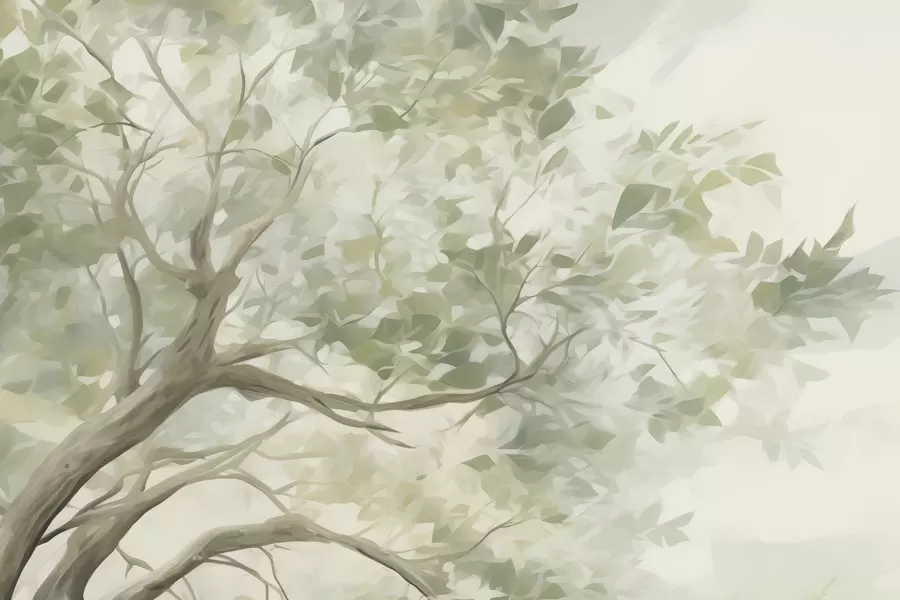 stenske poslikave Drevo z vejami, imitacija slike w09601