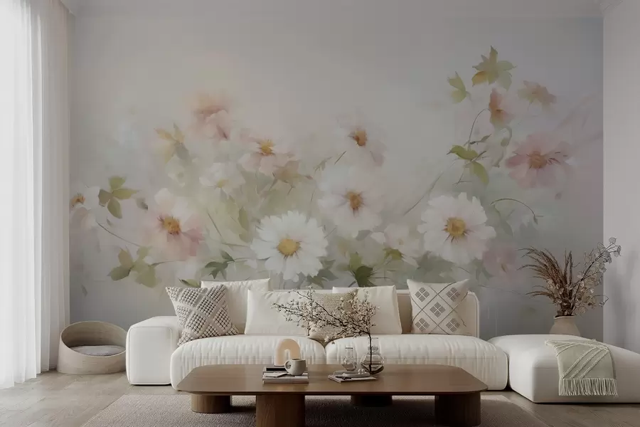 stenske poslikave Nežne cvetlice, posnetek slike w04906