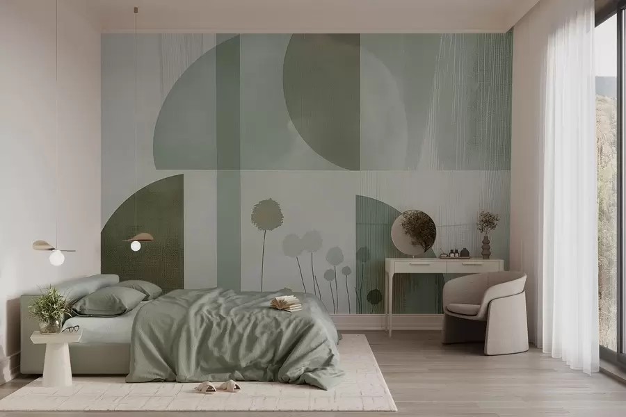 stenske poslikave Cvetje in tekstura w09627v2