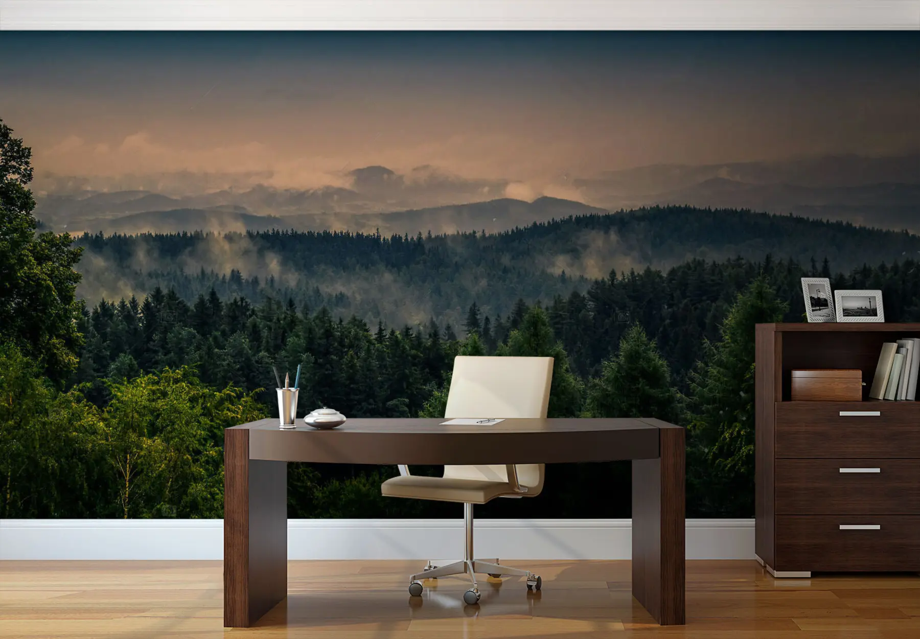 stenske poslikave Drevesa dreves v megli u72174