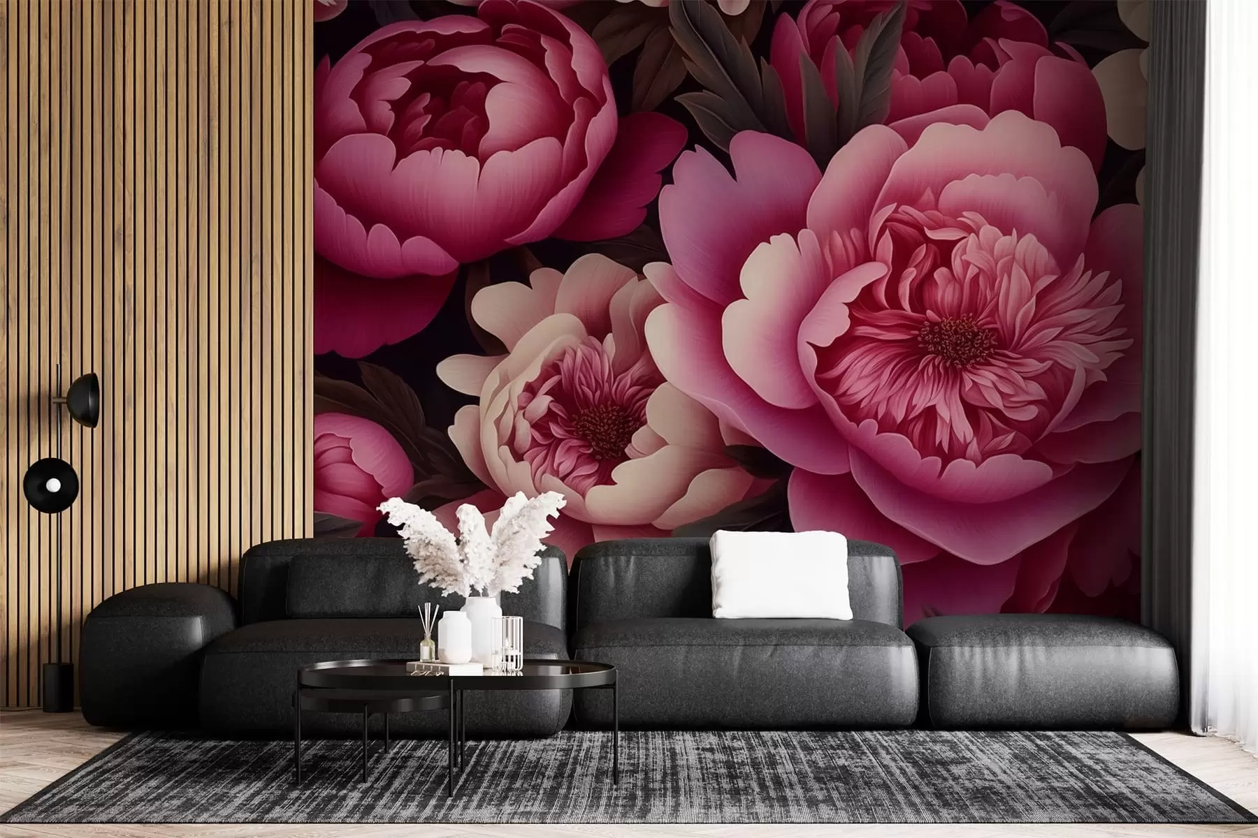 stenske poslikave Peony w04992
