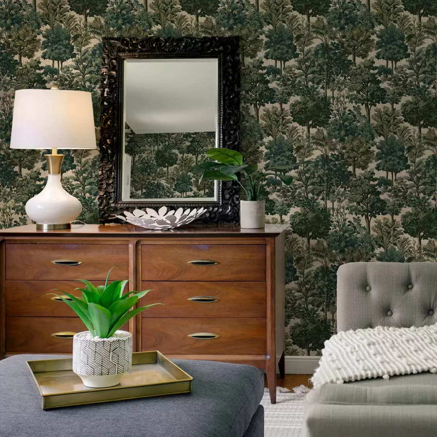 stenske poslikave Gozdna pokrajina a00966