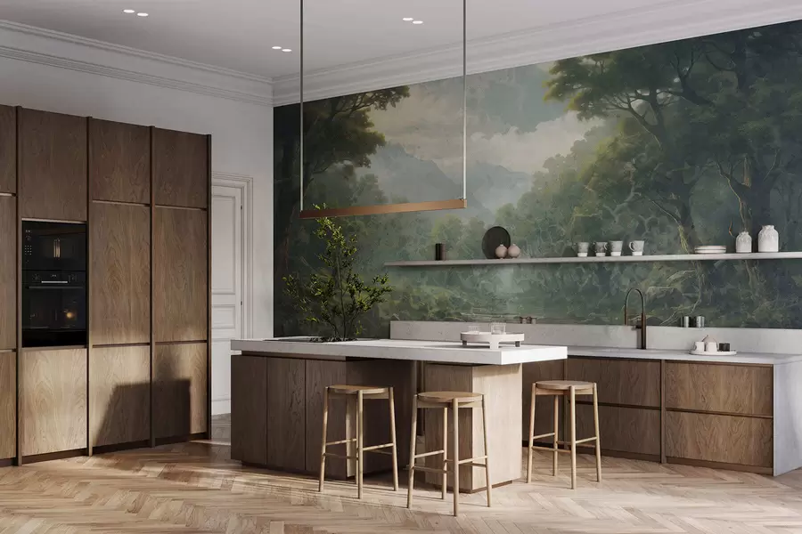 stenske poslikave Gozdna tišina w05171