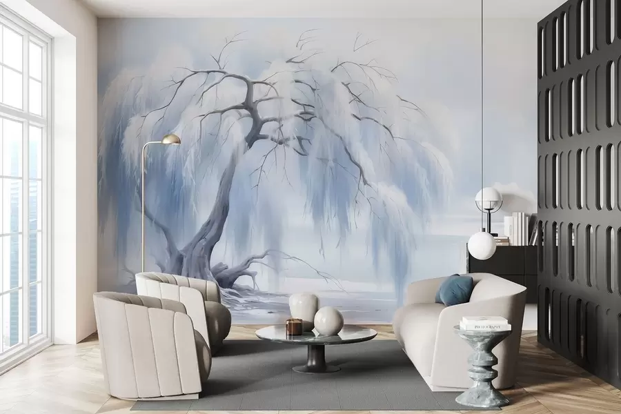 stenske poslikave Bujno pobarvano drevo w05179