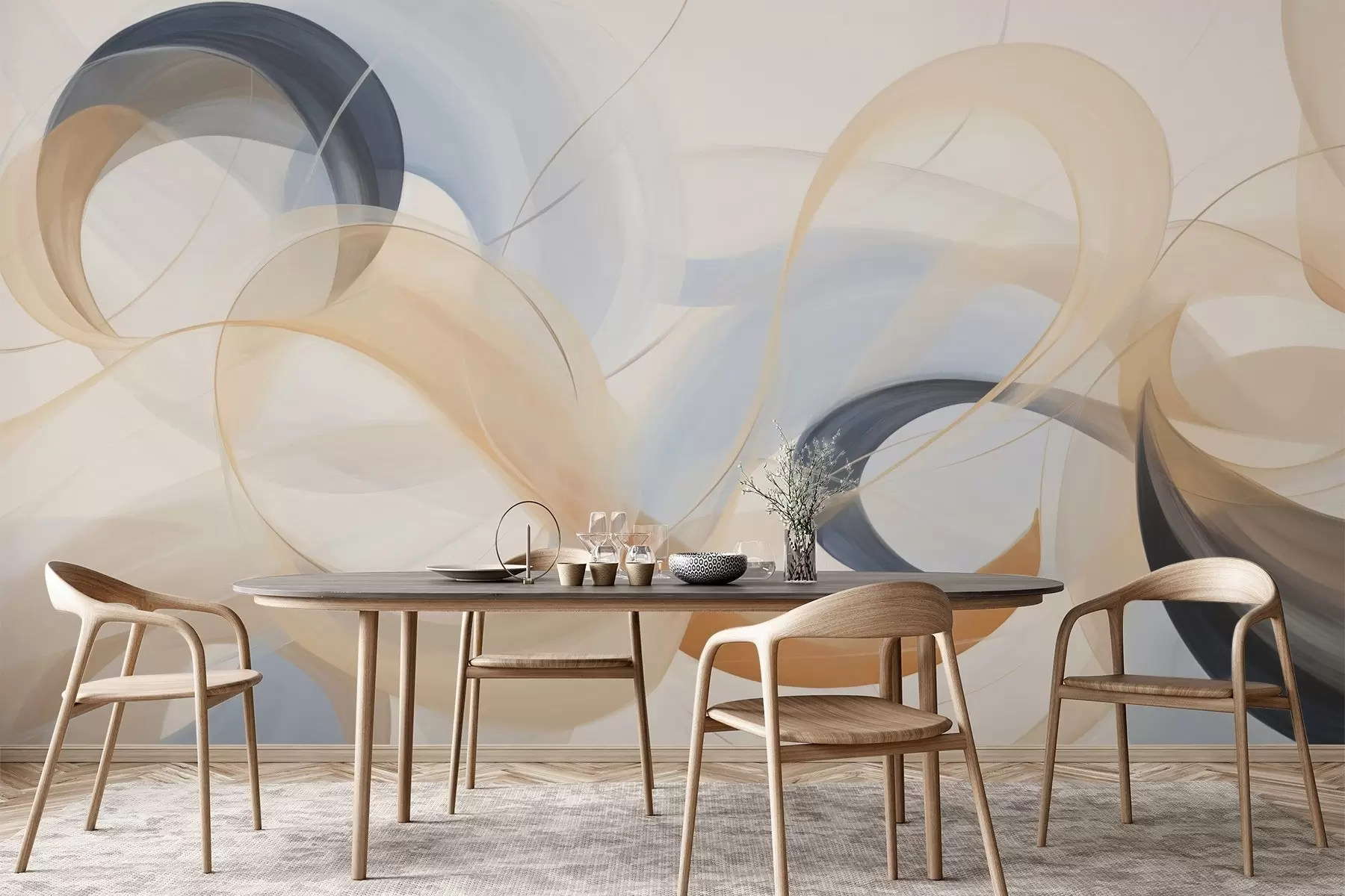 stenske poslikave Abstrakcija w05204