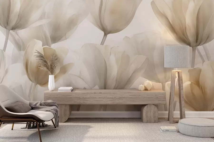 stenske poslikave Nežni tulipani w09699