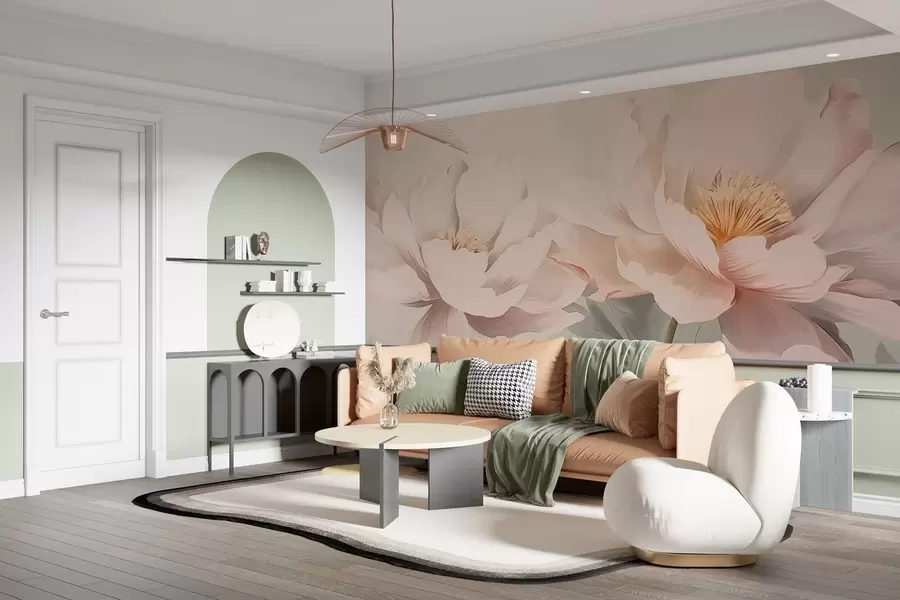 stenske poslikave Peonije w05077