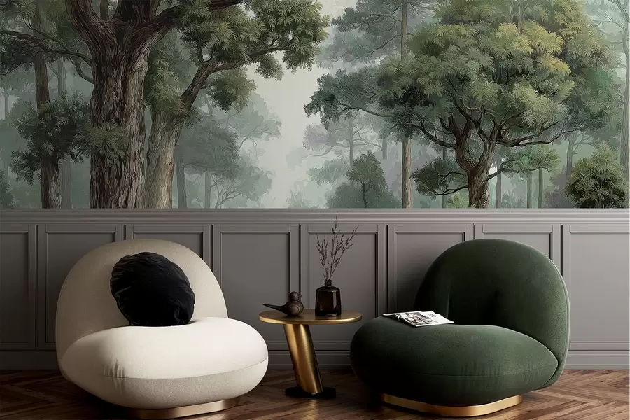 stenske poslikave Listnati gozd w05196