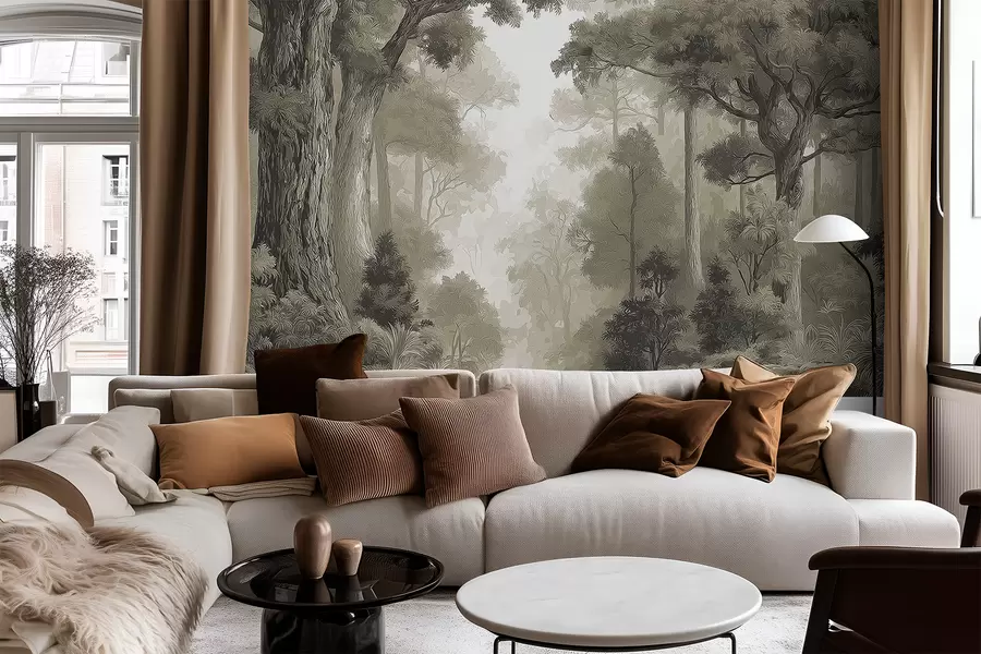 stenske poslikave Listnati gozd w05196v1