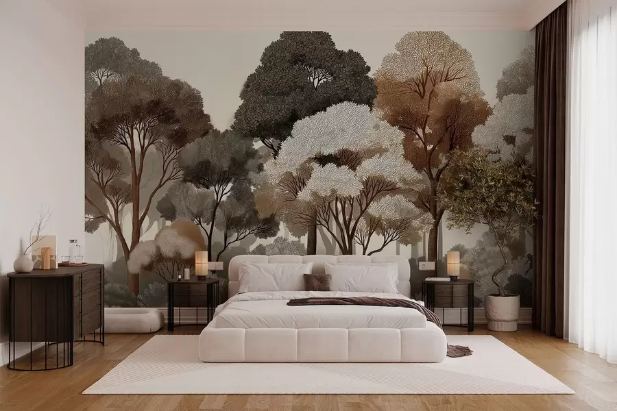 stenske poslikave Listnati gozd w05198v1