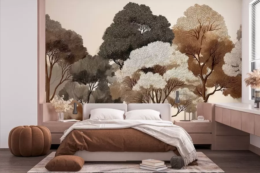 stenske poslikave Listnati gozd w05198v1