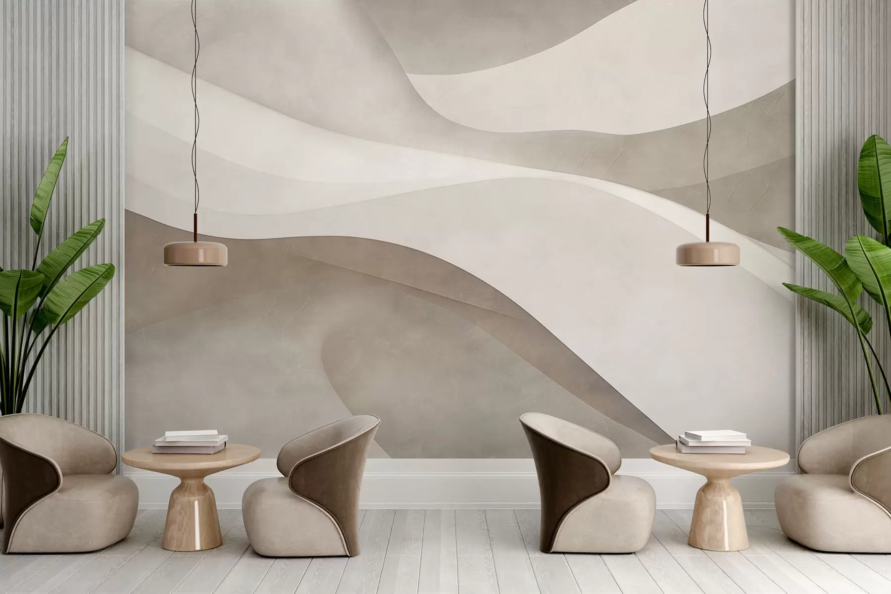 stenske poslikave Abstraktna stena, valovi w09694