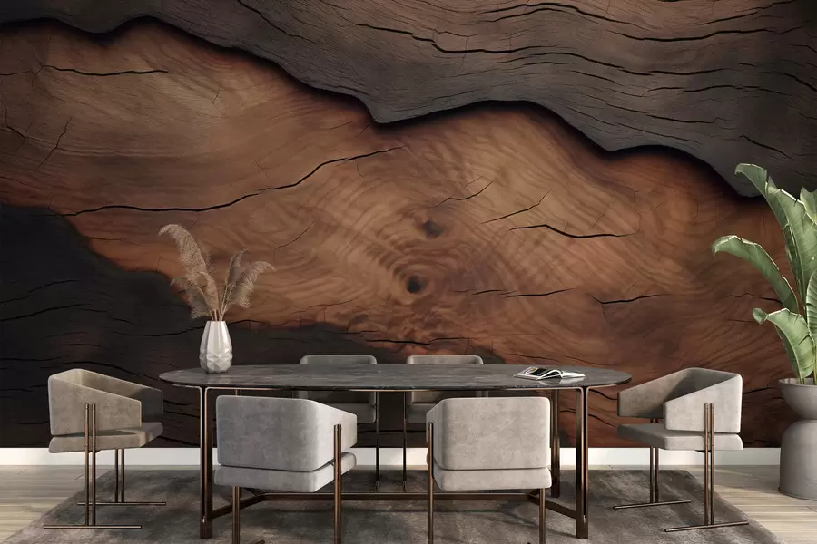 stenske poslikave Posnemanje lubja dreves w09705