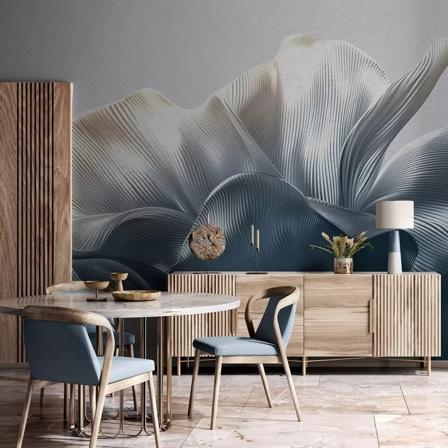 stenske poslikave Volumetrični cvetni listi w05242