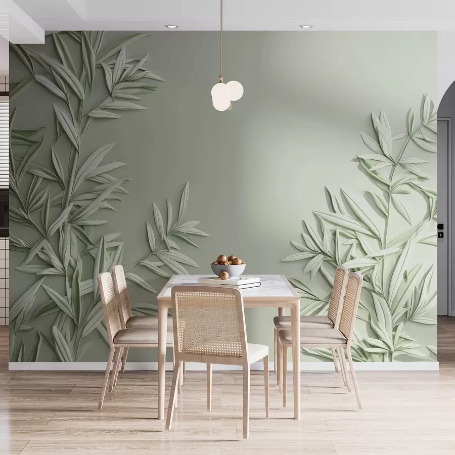 stenske poslikave Posnemanje listov v reliefu w05244v1