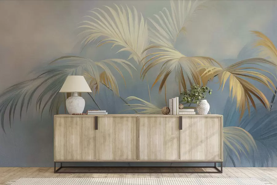 stenske poslikave Elegantni listi w05255