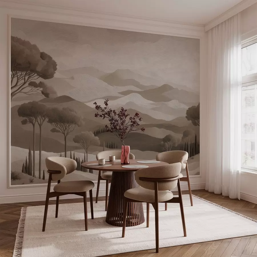 stenske poslikave Pokrajina v slogu oljnega slikarstva w05258v1