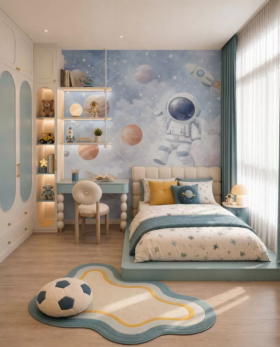 stenske poslikave Pot malega astronavta w05233