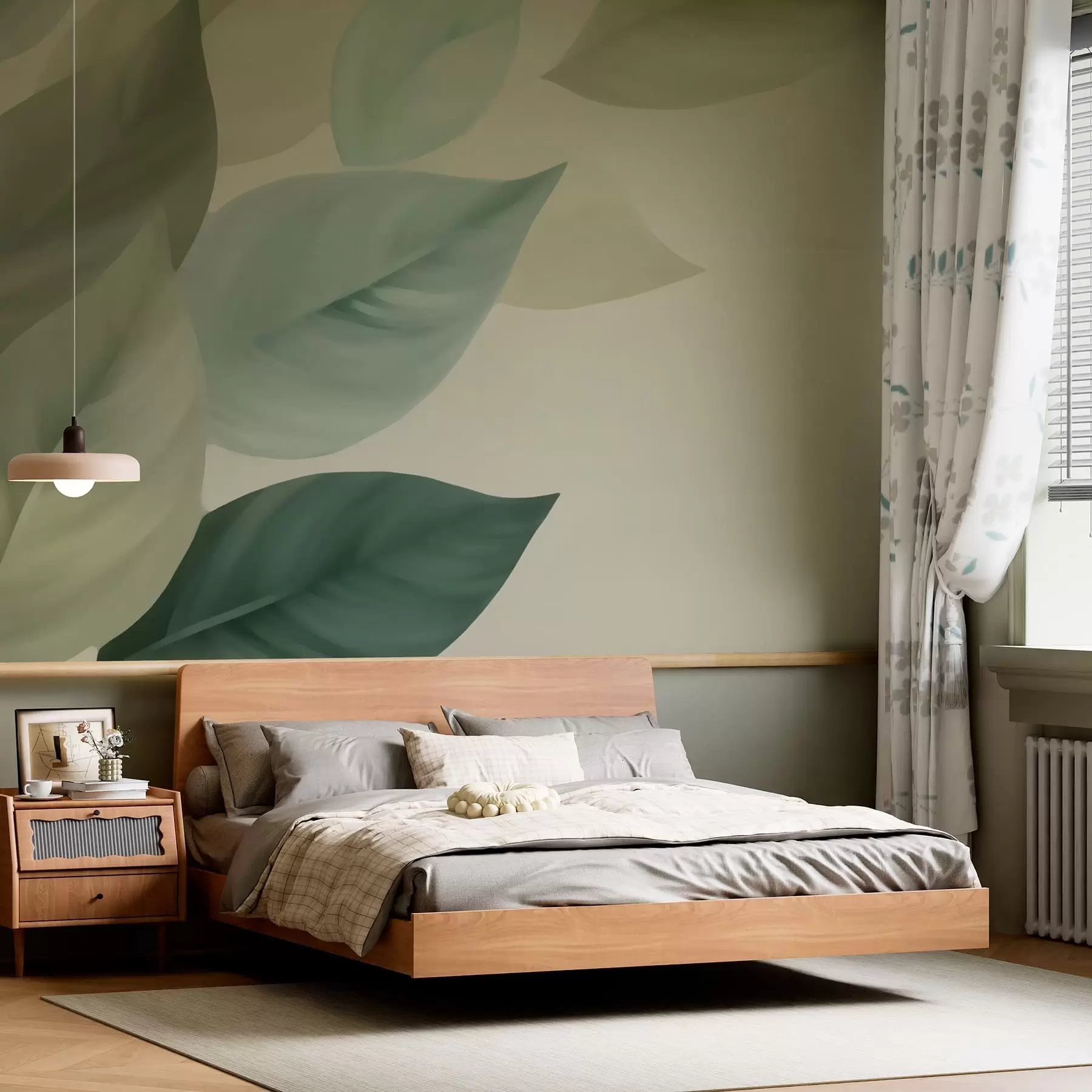 stenske poslikave Veliki listi w05107