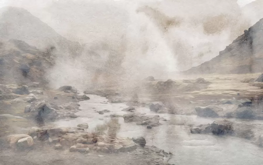 stenske poslikave Dolina tihe megle w05363