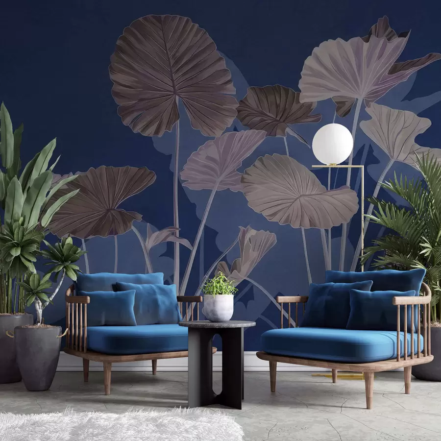 stenske poslikave Vrt naslikanih lotusov w05364