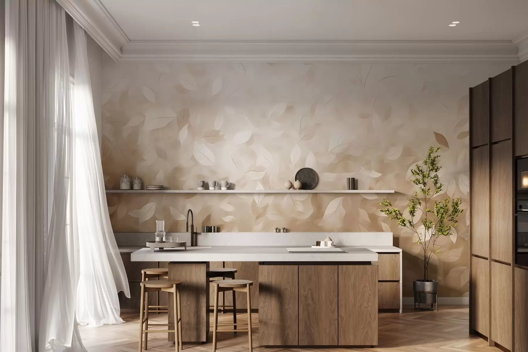 stenske poslikave Listnati šepet w05277