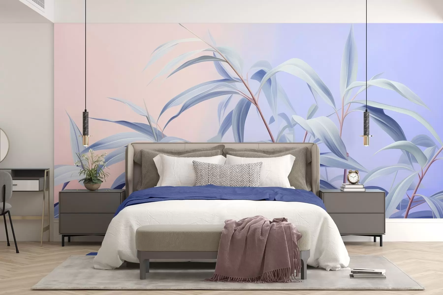 stenske poslikave Melodija listja w05366