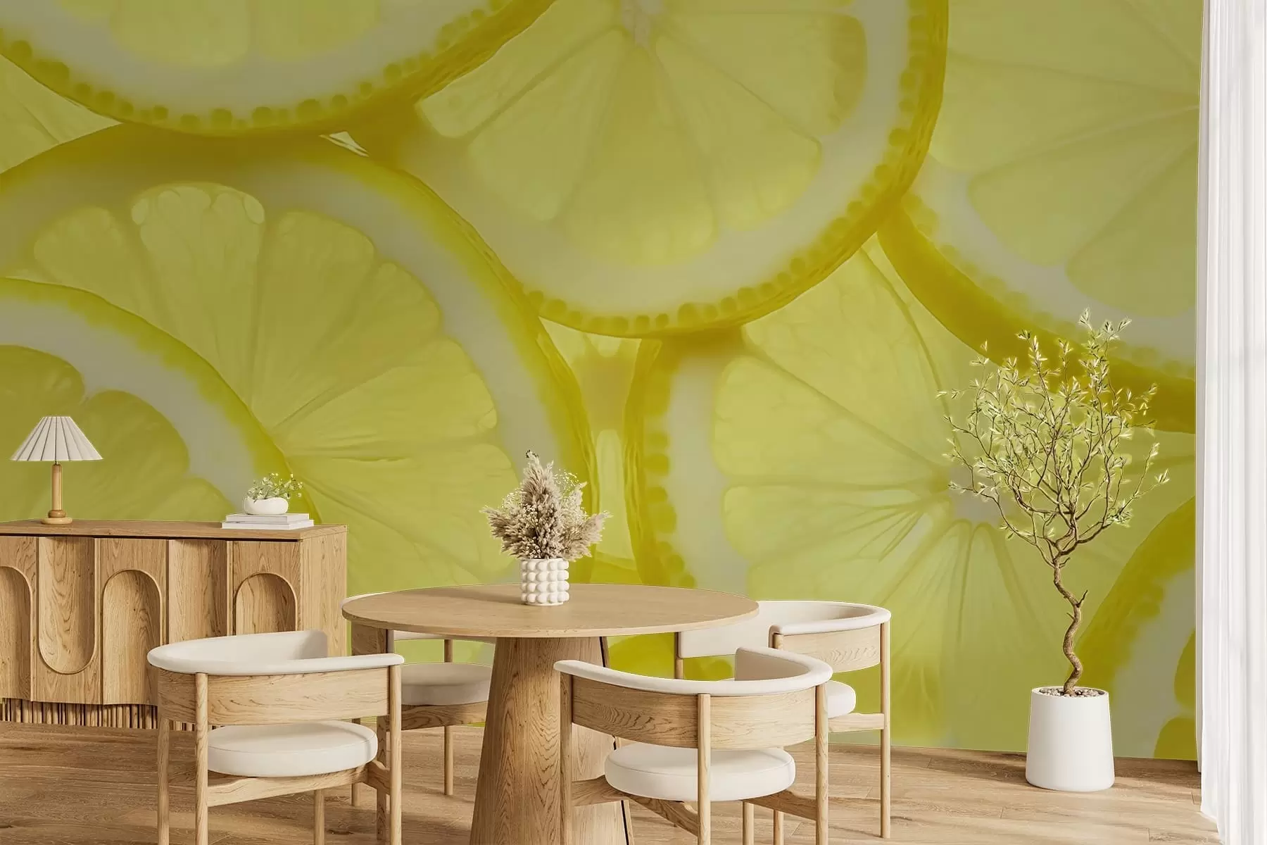 stenske poslikave Tekstura limonine rezine w05351