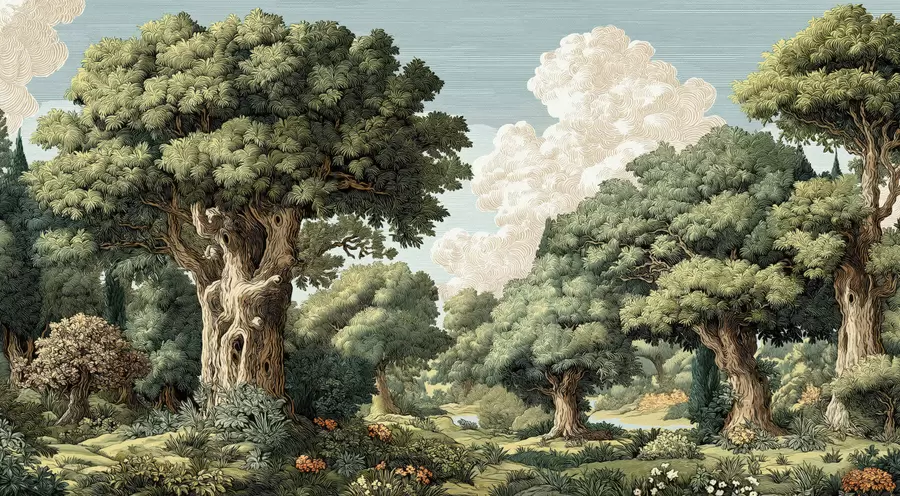 stenske poslikave Gozd w05333