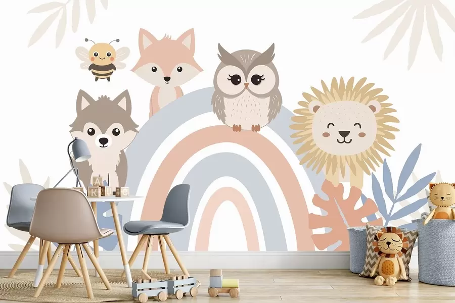 stenske poslikave Simpatične živali w05399v1