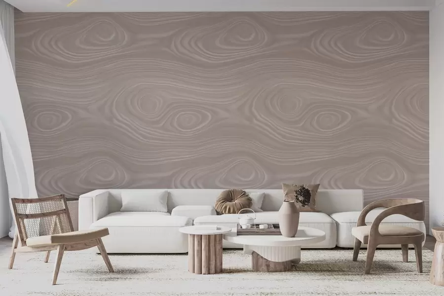 stenske poslikave Abstraktni bež vzorec z gladkimi črtami in imitacijo teksture naravnega lesa w09681