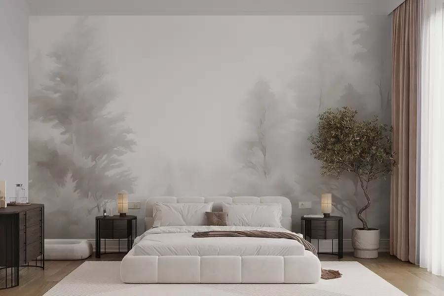 stenske poslikave Abstraktni gozd w05420v1